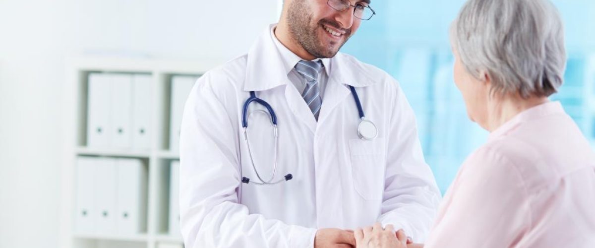 Speaking with patient